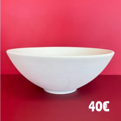 Photo des pièces de céramique avec leur prix