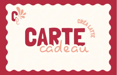 Carte cadeau créa latte